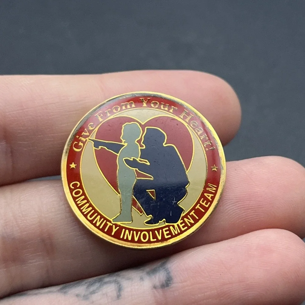 Give From Your Heart Community Involvement‎ Team Lapel Hat Pin